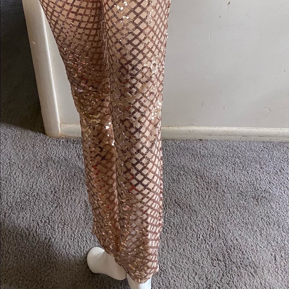 Sequin pink jumpsuit
